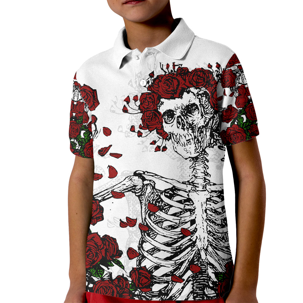 rose-skull-kid-polo-shirt-rose-skull-day-of-the-dead