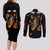 flame-skull-couples-matching-long-sleeve-bodycon-dress-and-long-sleeve-button-shirts-flame-skeleton-inside-my-body