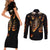 flame-skull-couples-matching-short-sleeve-bodycon-dress-and-long-sleeve-button-shirts-flame-skeleton-inside-my-body