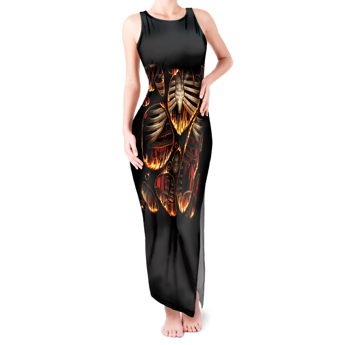 flame-skull-tank-maxi-dress-flame-skeleton-inside-my-body