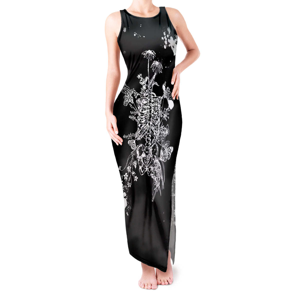 rose-skull-tank-maxi-dress-white-rose-skull-day-of-the-dead