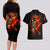 fire-skull-couples-matching-long-sleeve-bodycon-dress-and-hawaiian-shirt-dead-fire-skeleton-scream