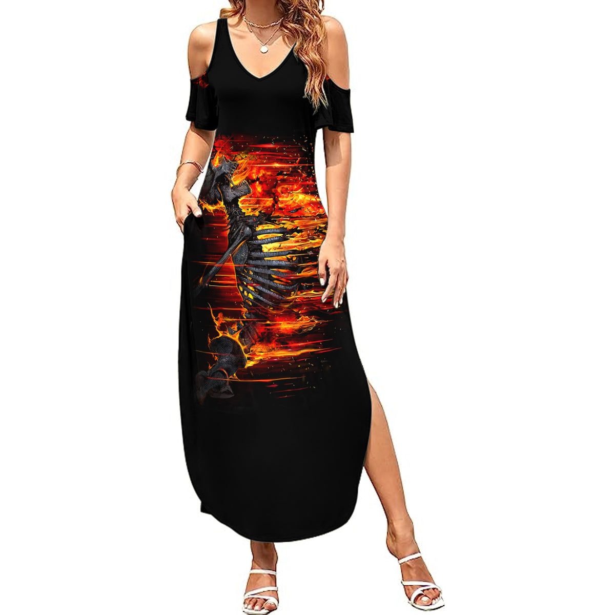 fire-skull-summer-maxi-dress-dead-fire-skeleton-scream