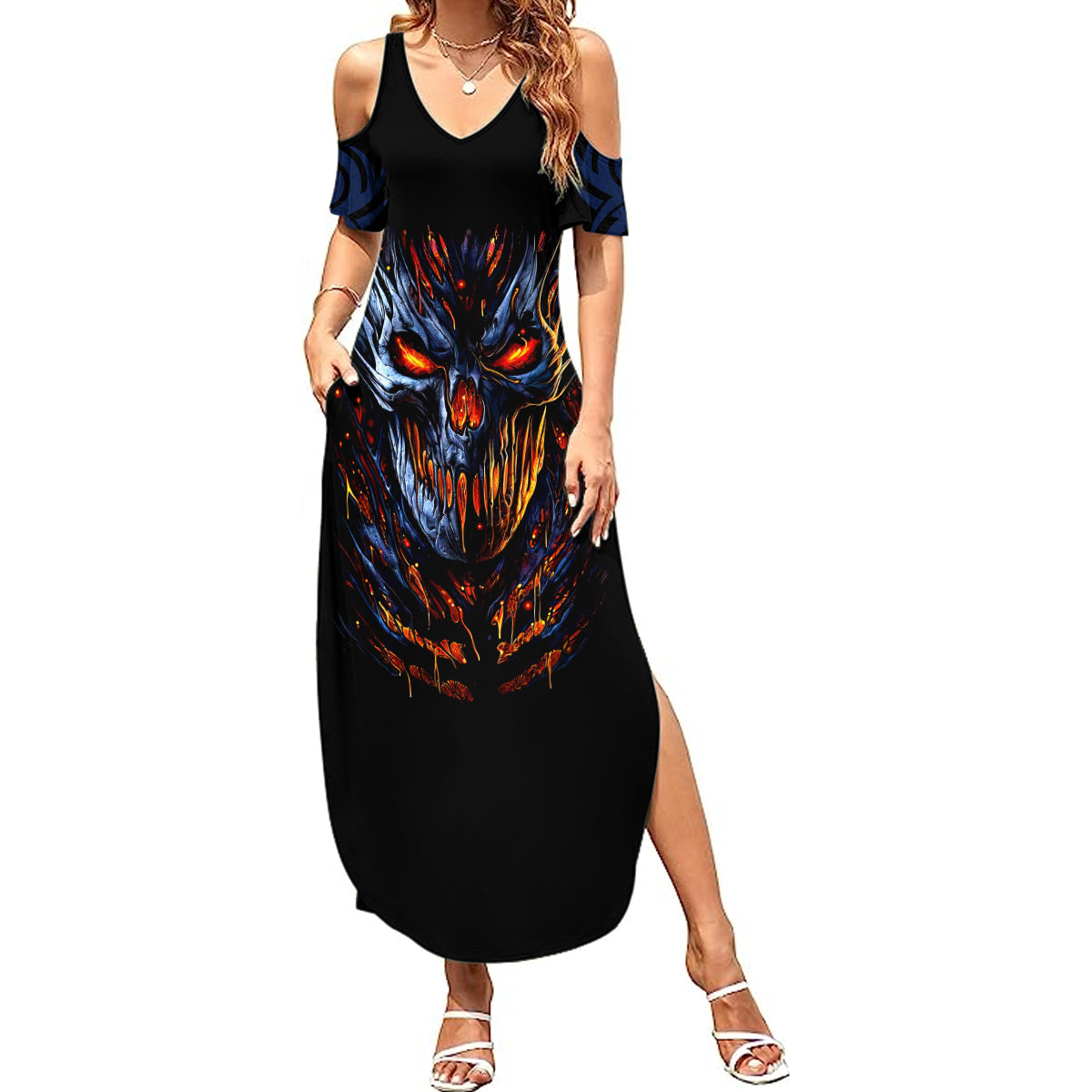 devil-skull-summer-maxi-dress-devil-face-scream