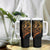 Tattoo Skull Tumbler With Handle Golden Skull Face Tattoo