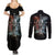 warrior-skull-couples-matching-summer-maxi-dress-and-long-sleeve-button-shirts-skull-warrior-viking