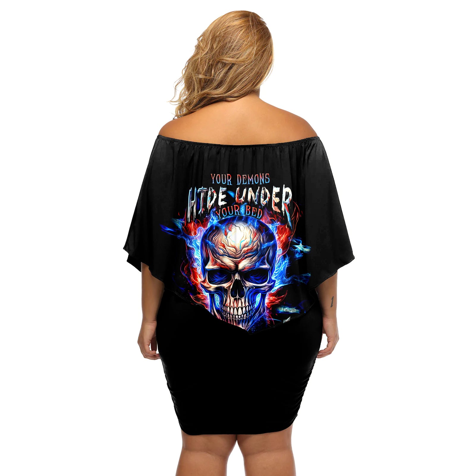 fire-skull-off-shoulder-short-dress-your-demon-hide-under-your-bed