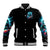 Rose Skull Baseball Jacket She Whispered Back Iam The Storm