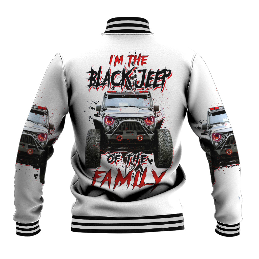 Black Jeep Baseball Jacket I'm The Black Jeep Of The Family