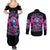 Skull Lady Couples Matching Summer Maxi Dress and Long Sleeve Button Shirt In My Next Life I Want To Be The Karma Fairy