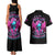 Skull Lady Couples Matching Tank Maxi Dress and Hawaiian Shirt In My Next Life I Want To Be The Karma Fairy