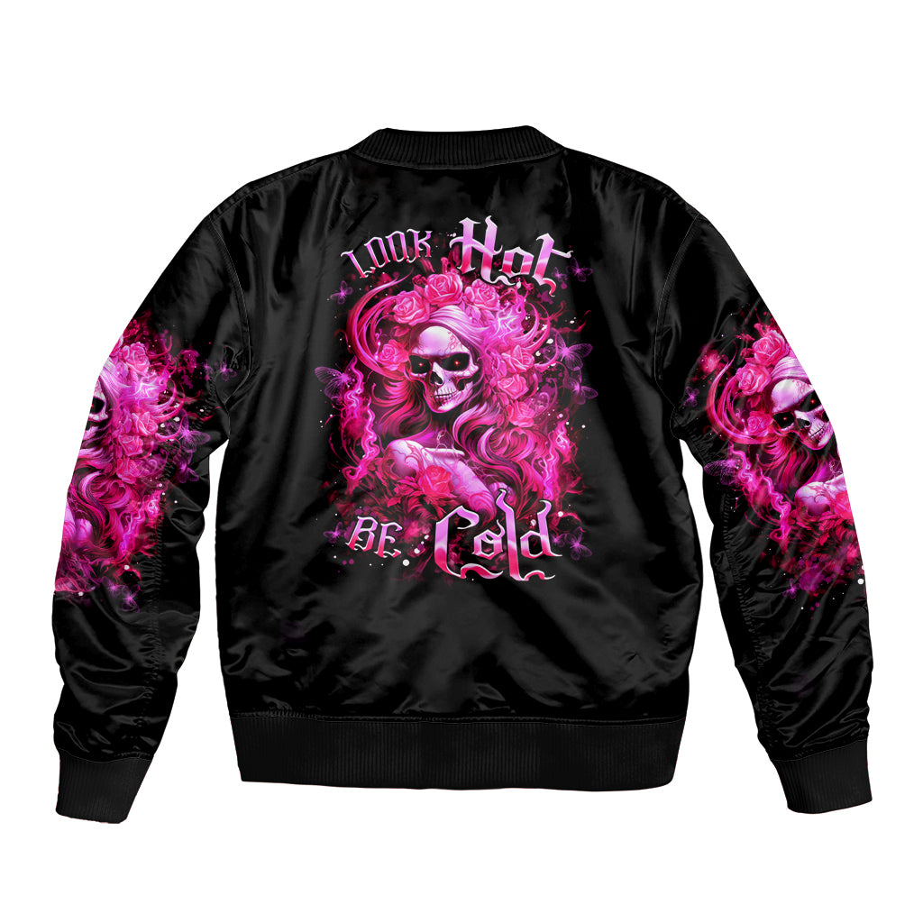 Skull Lady Bomber Jacket Look Hot Be Cold