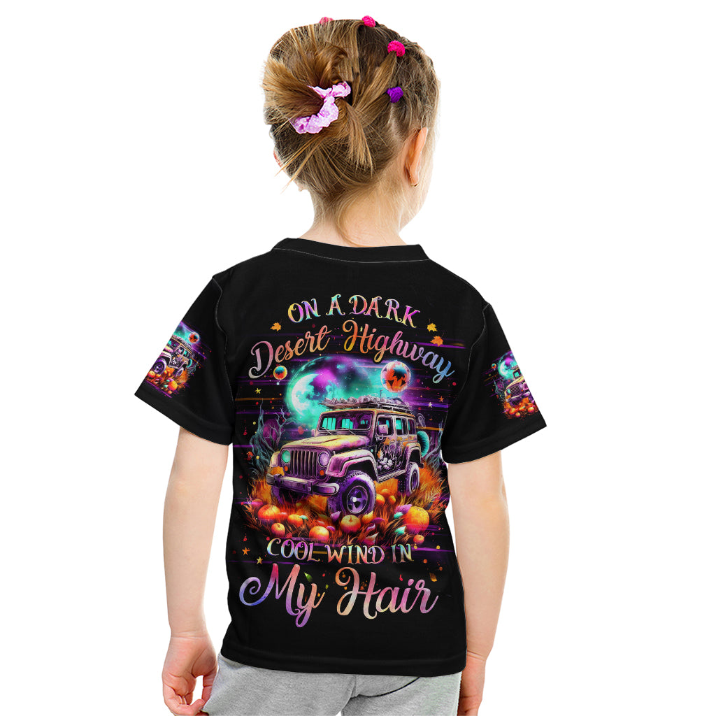 Field Jeep Kid T Shirt On A Dark Desert Highway Cool Wind In My Hair