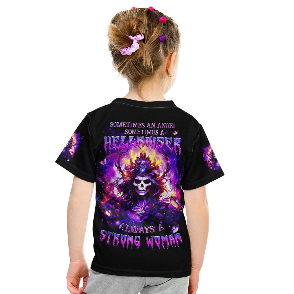 Queen Skull Kid T Shirt Sometimes An Angel Somethimes Hellraiser Always A Strong Woman