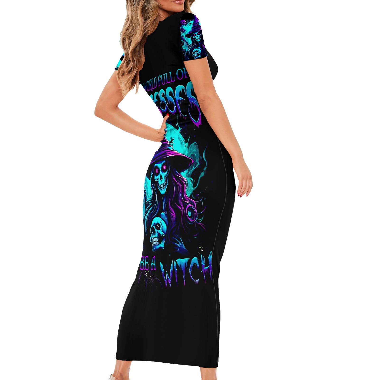 witch-skull-short-sleeve-bodycon-dress-in-a-world-full-of-princess-be-a-witch