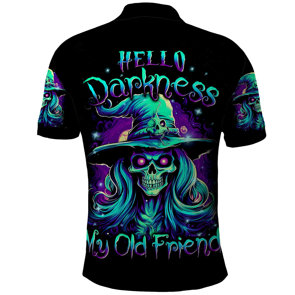 witch-skull-polo-shirt-skull-witch-hello-darkness-my-old-friend