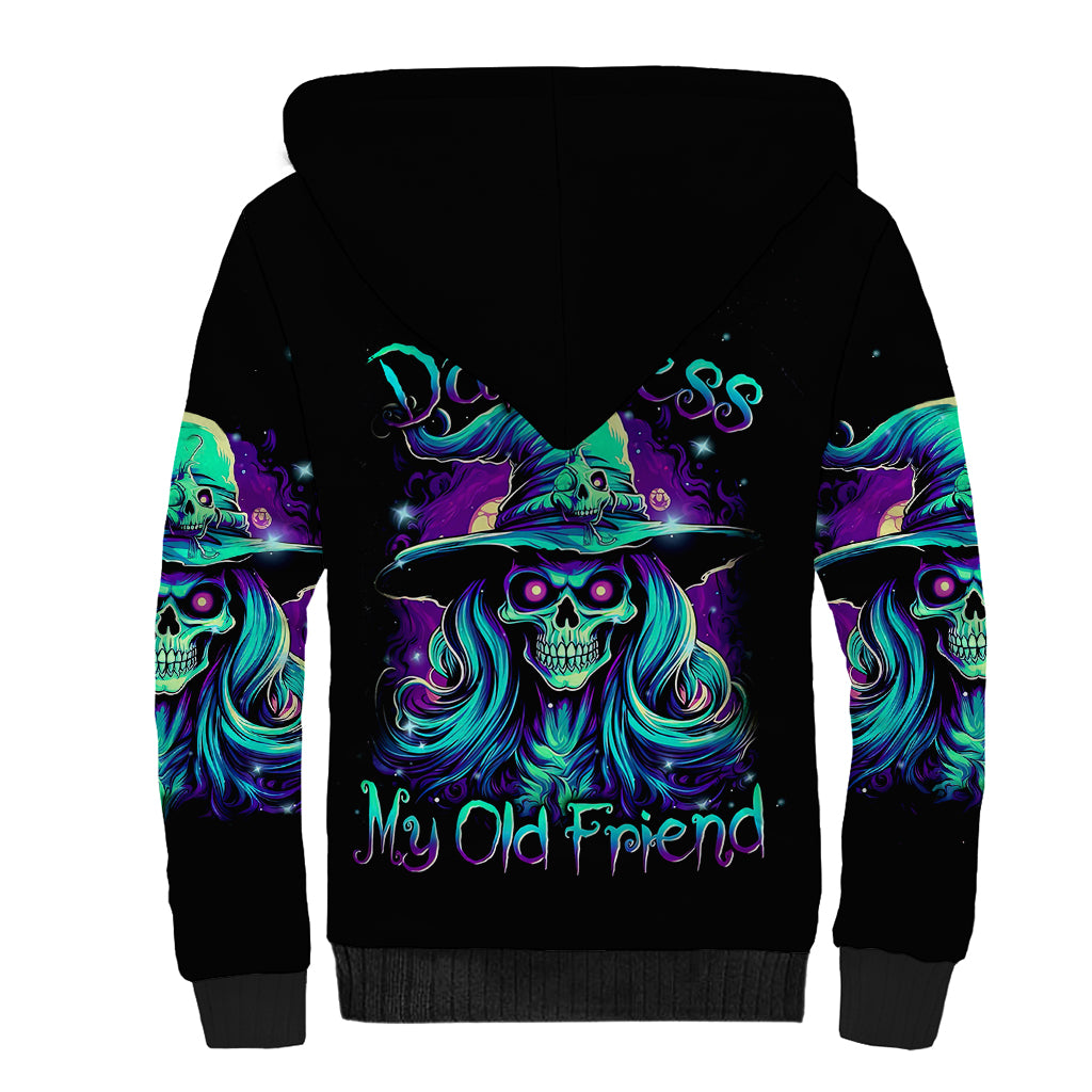 witch-skull-sherpa-hoodie-skull-witch-hello-darkness-my-old-friend