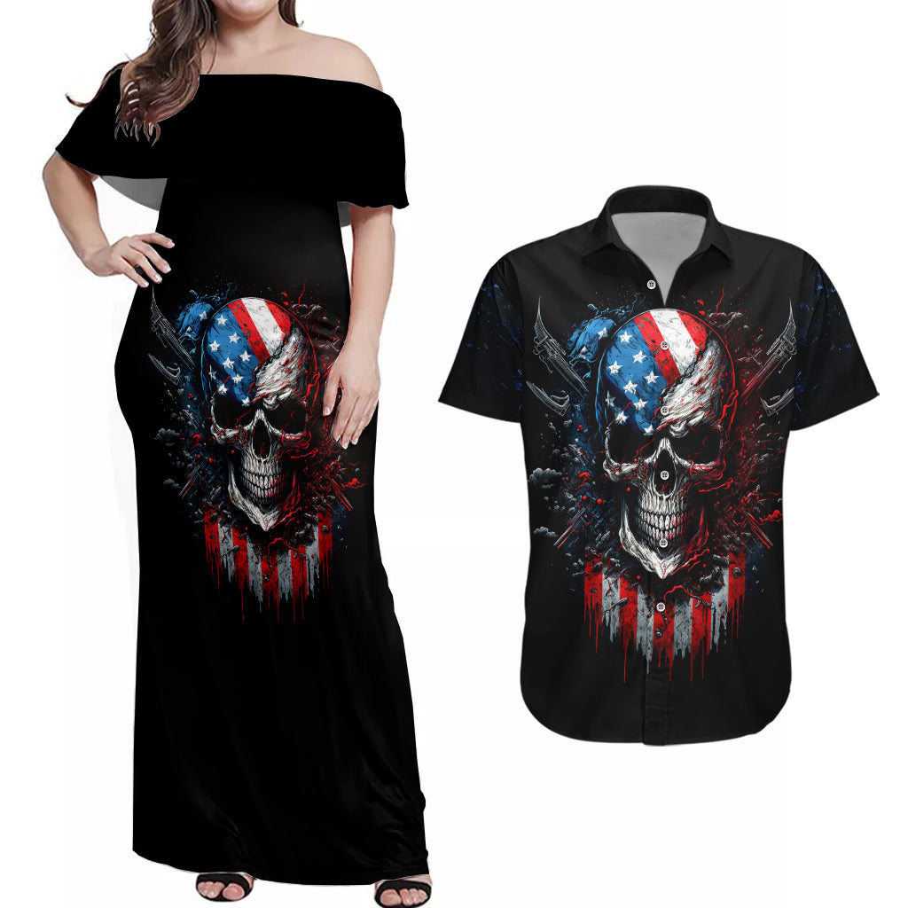 vintage-skull-couples-matching-off-shoulder-maxi-dress-and-hawaiian-shirt-american-skull-vintage