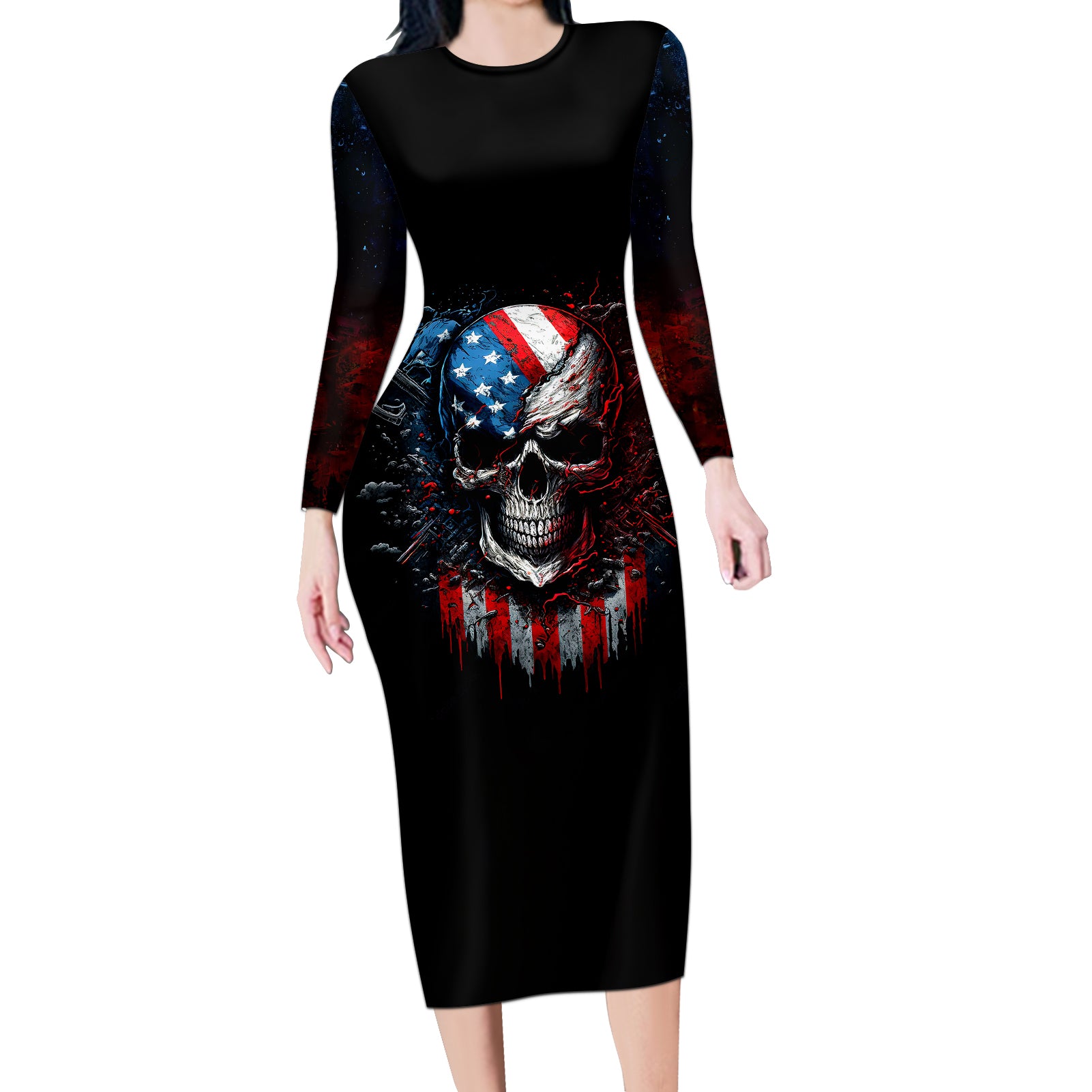 vintage-skull-long-sleeve-bodycon-dress-american-skull-vintage