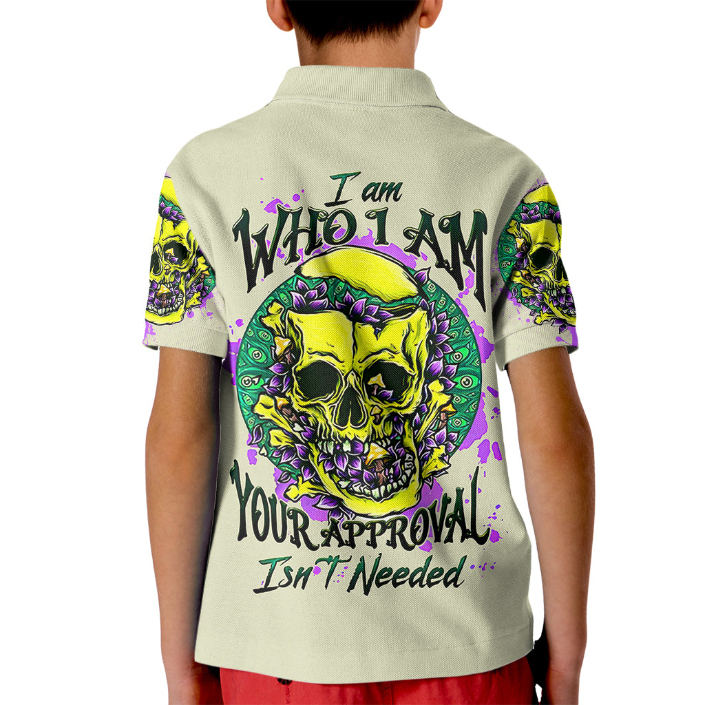 flower-skull-kid-polo-shirt-iam-who-iam-your-approval-isnt-need