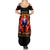 Flame Skull Summer Maxi Dress I'm Never Alone My Demons Are With Me 24/7