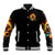 Sunflower Skull Baseball Jacket She Is Sunshine Mixed With A Little Hurricane