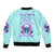 Flower Skull Angel Bomber Jacket I'm A Bitch With A Flow Bullshit Tolerance