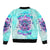 Flower Skull Angel Bomber Jacket Stuck Between IDK IDC and IDGAF