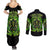 Flame Skull Couples Matching Summer Maxi Dress and Long Sleeve Button Shirt I Have 3 Sides Quite Sweet Funny Crazy