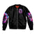 Flame Skull Bomber Jacket The Good Girl In Me Got Tired Of The Bullshit