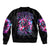 Flame Skull Bomber Jacket The Good Girl In Me Got Tired Of The Bullshit