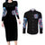 Couple Skull Couples Matching Long Sleeve Bodycon Dress and Long Sleeve Button Shirt From Our Firse Kiss