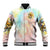 Sunflower Skull Baseball Jacket She Is Sunshine Mixed With A Little Hurricane