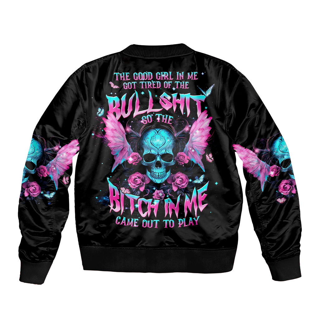 Fairy Skull Bomber Jacket The Good Girl In Me Got Tired Of The Bullshit