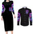 Fairy Skull Couples Matching Long Sleeve Bodycon Dress and Long Sleeve Button Shirt The Good Girl In Me Got Tired Of The Bullshit