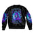 Flame Girl Skull Bomber Jacket The Good Girl In Me Got Tired Of The Bullshit