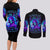 Flame Girl Skull Couples Matching Long Sleeve Bodycon Dress and Long Sleeve Button Shirt The Good Girl In Me Got Tired Of The Bullshit