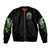 Flame Reaper Skull Bomber Jacket I'm Not Anti Social I'm Just Not User Friendly