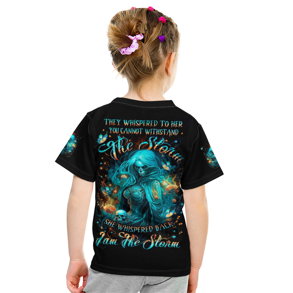 Witch Skull Kid T Shirt She Whispered Back Iam The Storm