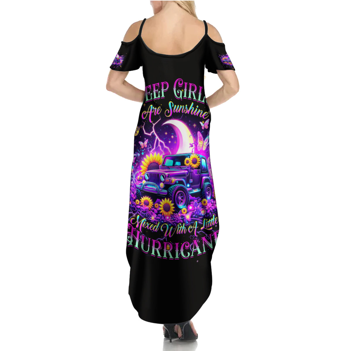 Nigh Jeep Summer Maxi Dress Jeep Girls Are Sunshine Mixed With A Little Hurricane