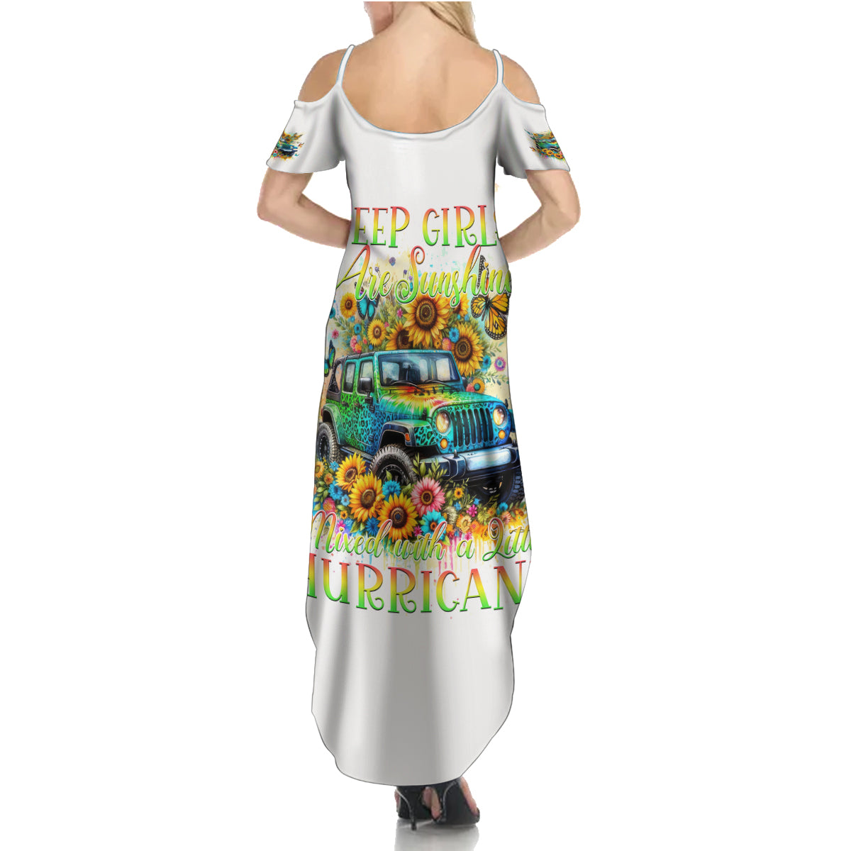 Hippie Jeep Summer Maxi Dress Jeep Girls Are Sunshine Mixed With A Little Hurricane