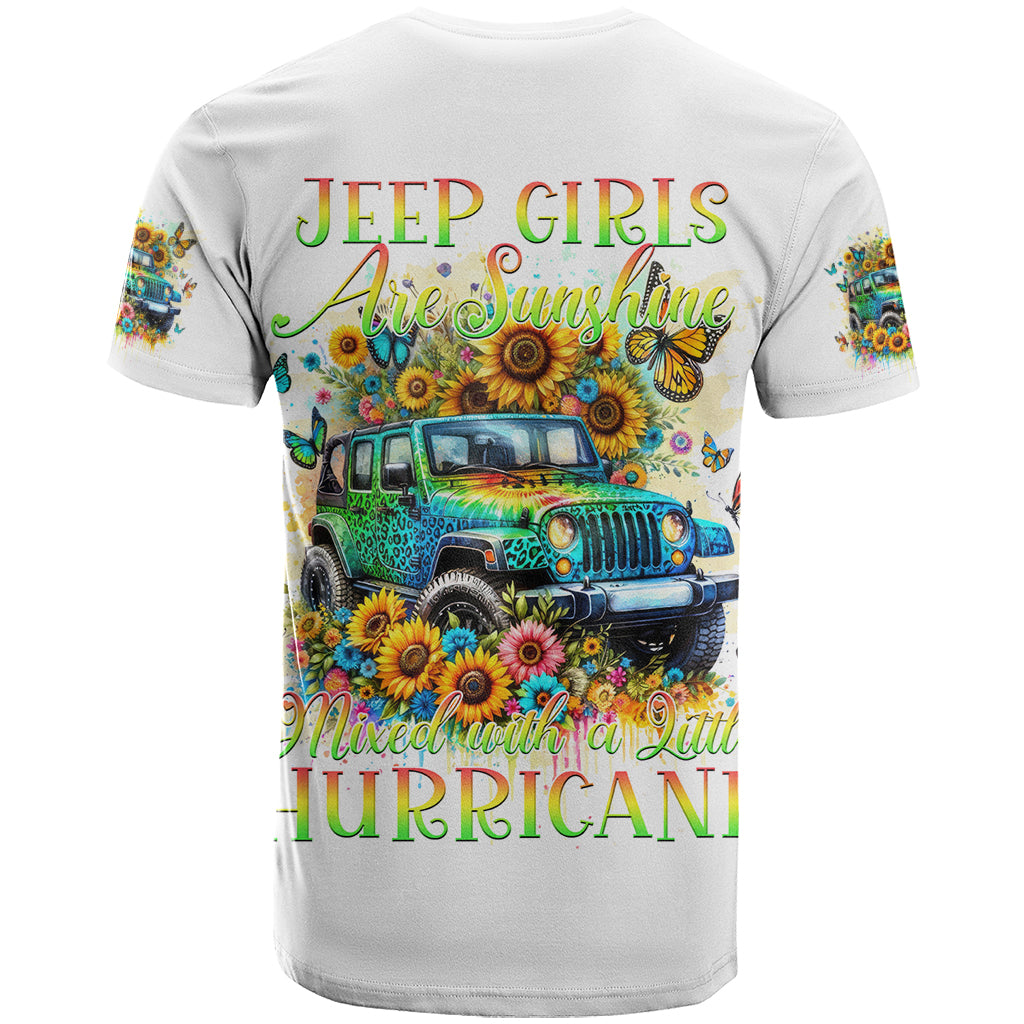 Hippie Jeep T Shirt Jeep Girls Are Sunshine Mixed With A Little Hurricane