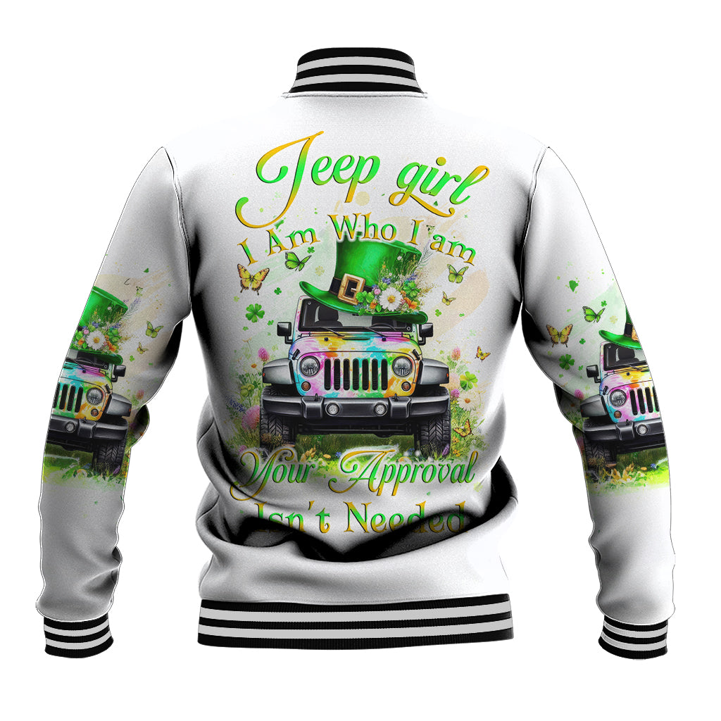 Irish Jeep Baseball Jacket Jeep Girl Iam Who Iam Your Approval Isn't Needed