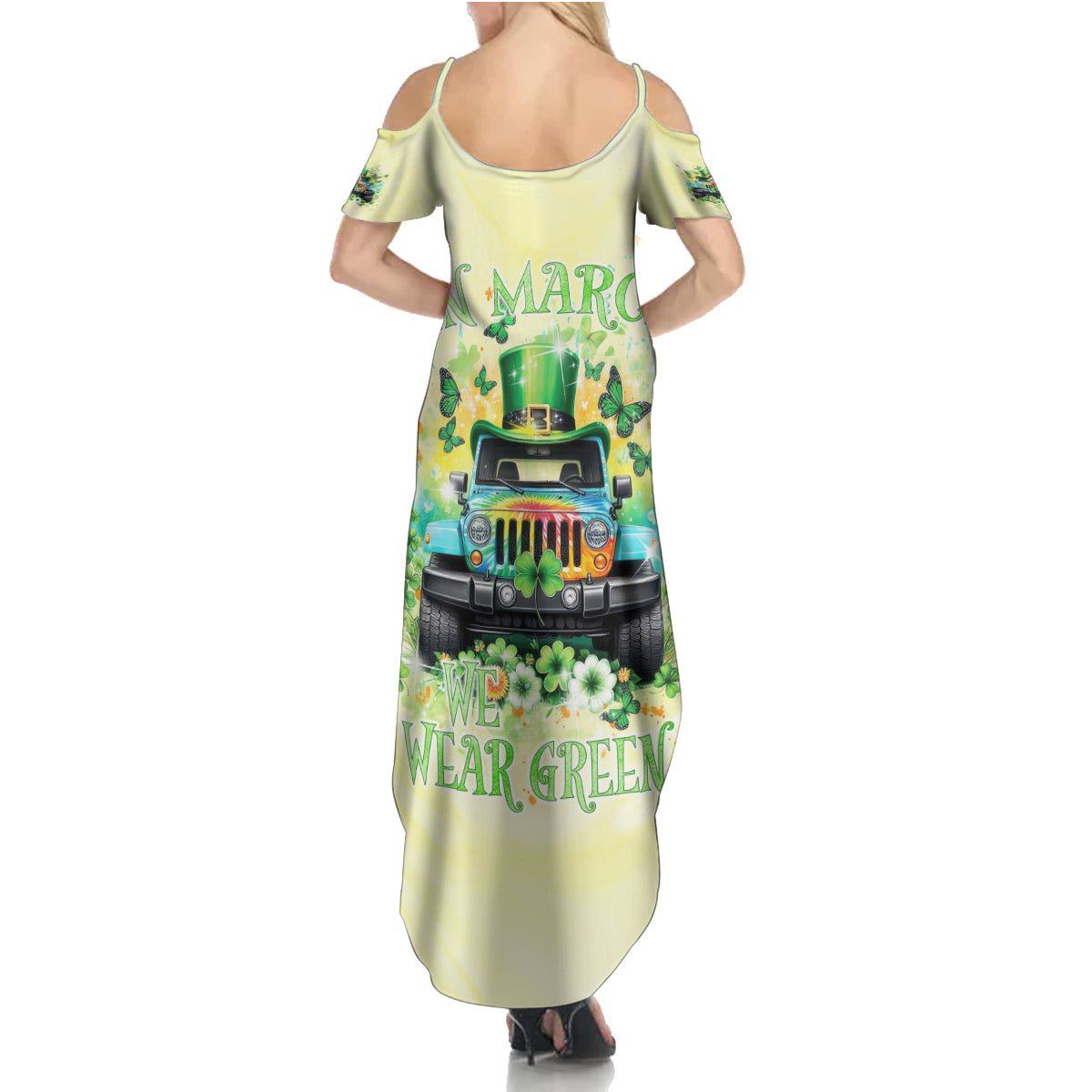 Irish Jeep Summer Maxi Dress In March We Wear Green