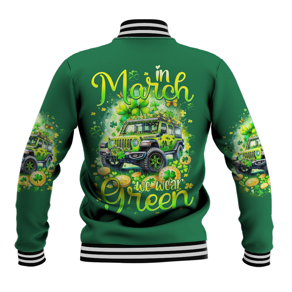 Irish Jeep Baseball Jacket In March We Wear Green