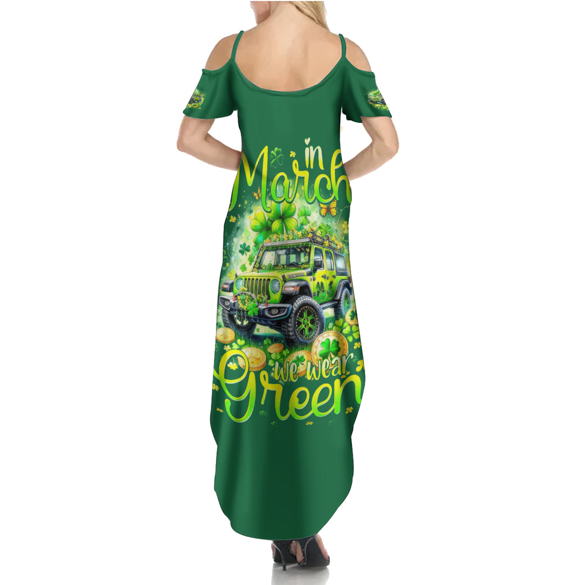 Irish Jeep Summer Maxi Dress In March We Wear Green