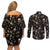 rock-and-roll-skull-pattern-design-couples-matching-off-shoulder-short-dress-and-long-sleeve-button-shirts