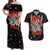 rock-and-roll-skull-forever-couples-matching-off-shoulder-maxi-dress-and-hawaiian-shirt