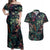 skulls-and-snakes-couples-matching-off-shoulder-maxi-dress-and-hawaiian-shirt