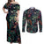 skulls-and-snakes-couples-matching-off-shoulder-maxi-dress-and-long-sleeve-button-shirt